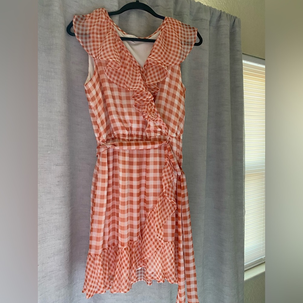 LC by Lauren Conrad orange day dress medium